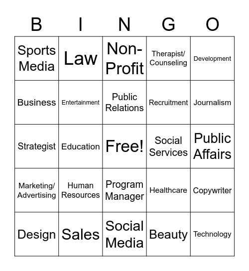 COMS Mixer Bingo! Bingo Card