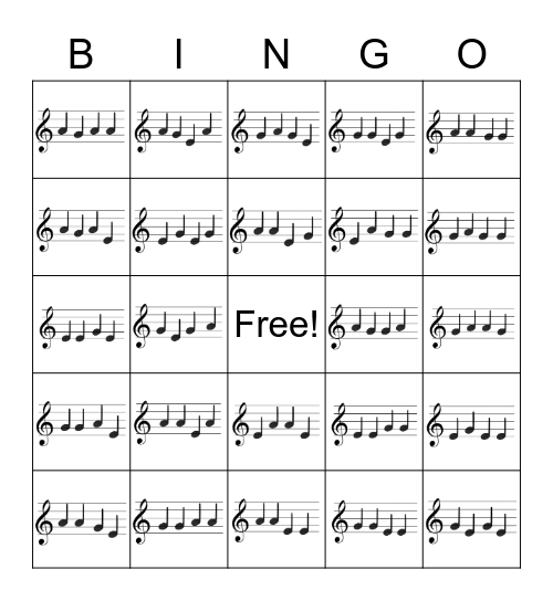 Solfege Bingo: Level 2 Bingo Card