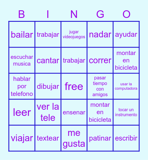 spanish-1a-bingo-card