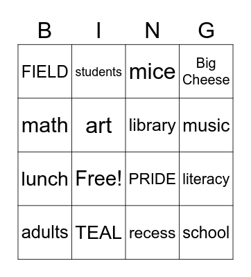 BINGO! Bingo Card