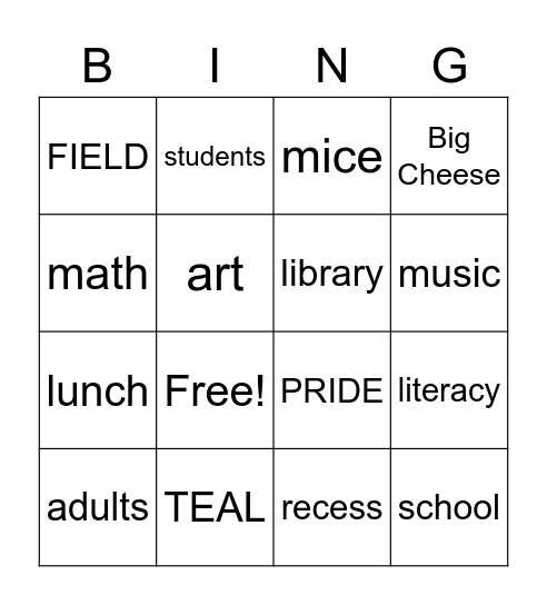 BINGO! Bingo Card