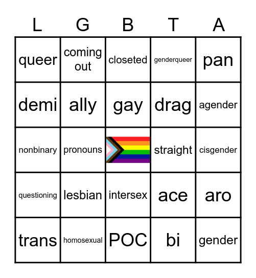 LET'S PLAY BINGO! Bingo Card