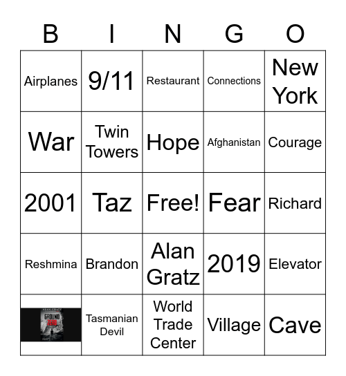 Ground Zero Bingo Card