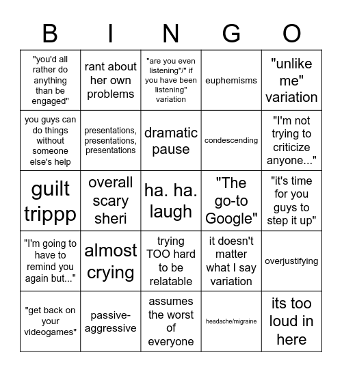 AP Bingo Card