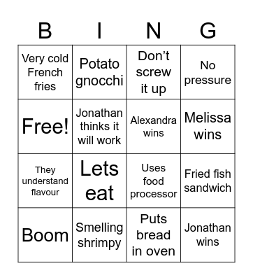 Best Leftovers Ever! Part 2 Bingo Card