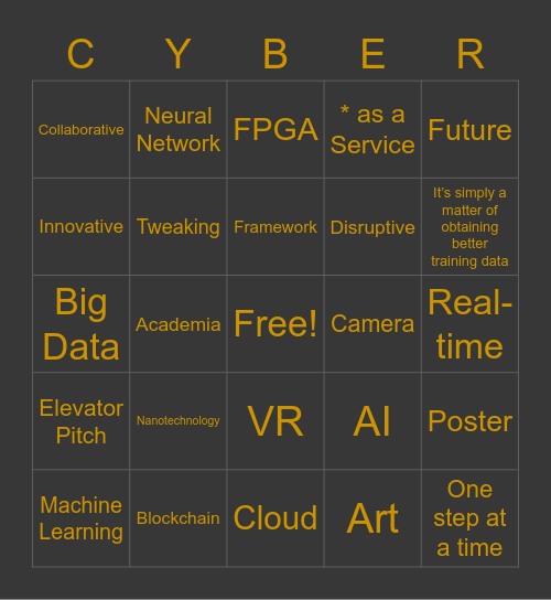 CPS'22 - Brown Team Bingo Card