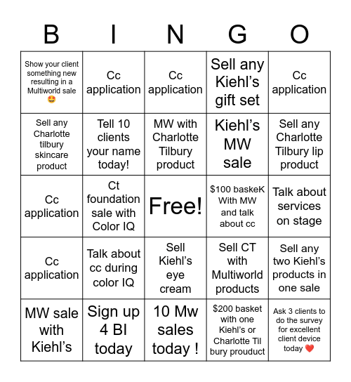 Friday bingo fun 🤩 Bingo Card