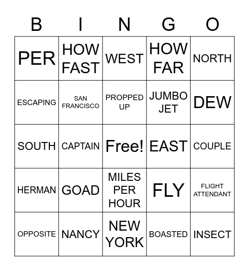 READING IS FUN Bingo Card