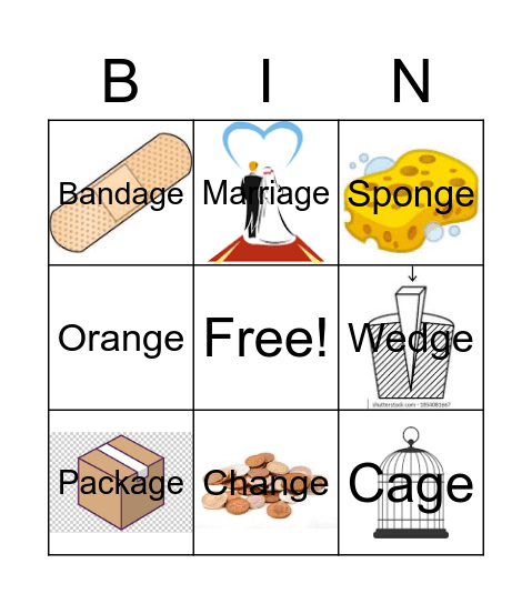 Final /j/ Bingo Card