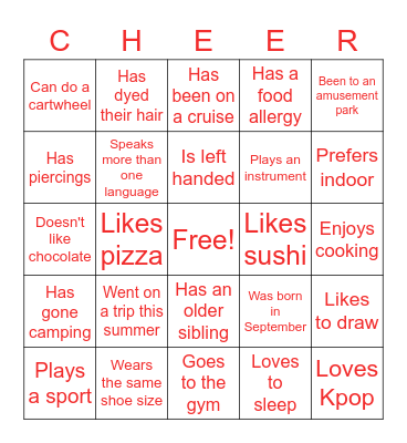 Bingo Card