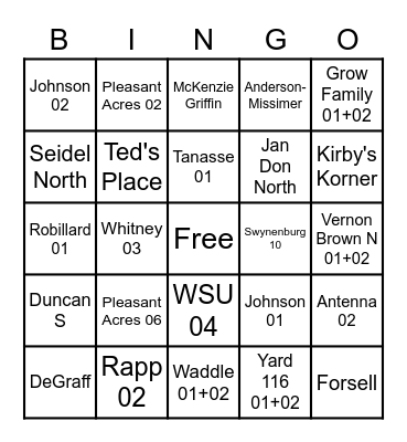 2022 Hop Bingo - Season Four Bingo Card