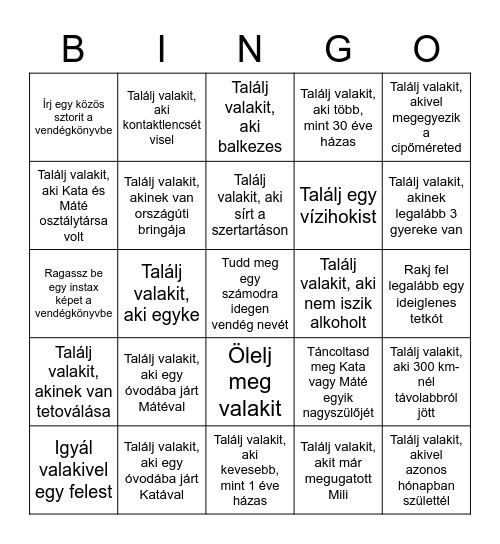 Kata&Máté Bingo Card