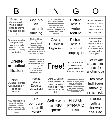 Not Homecoming 2022 Bingo Card