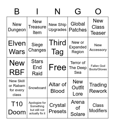 Heidel Ball 2022 Bingo! Bingo Card