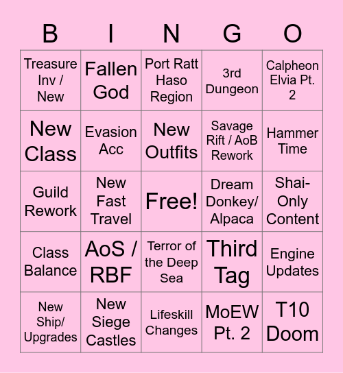 Heidel Ball Bingo Card