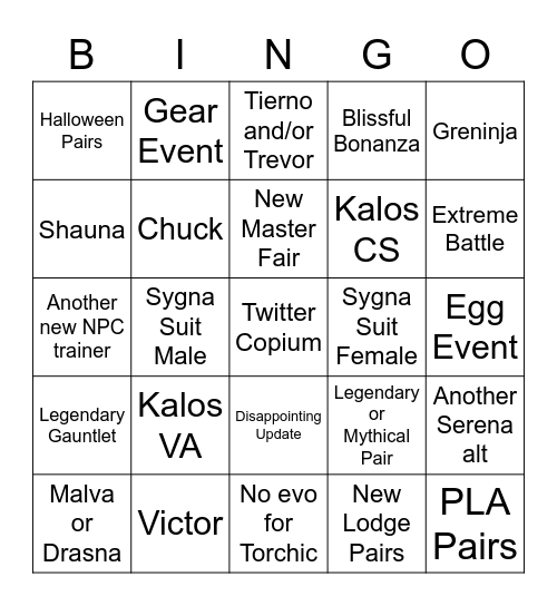PoMas Datamine Bingo Card