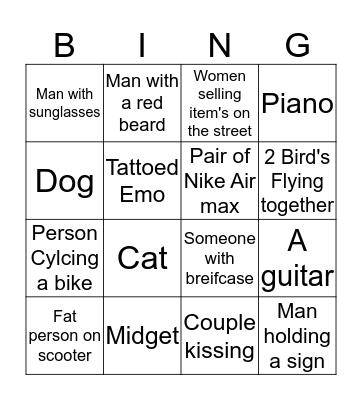 How are ye love bingo :) Bingo Card
