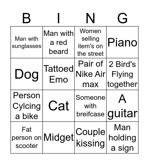 How are ye love bingo :) Bingo Card
