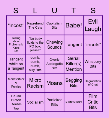 Bits Bingo Contest Bingo Card