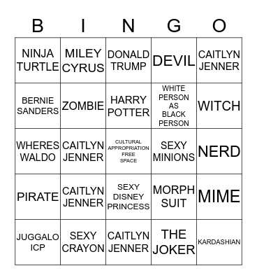 HALLOWEEN BINGO Card