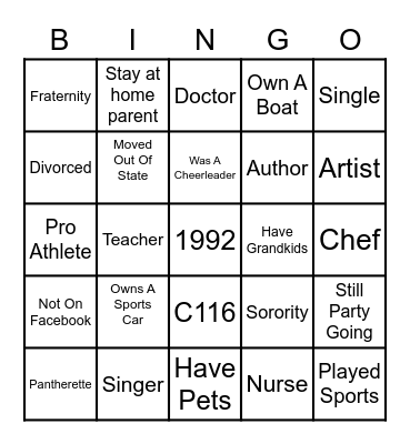 30 Years and Running Bingo Card