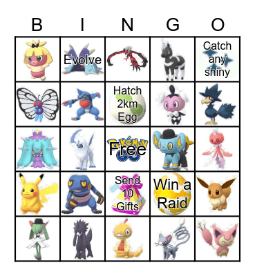 POKEMON FASHION WEEK BINGO Card