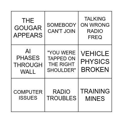 DRINK Bingo Card