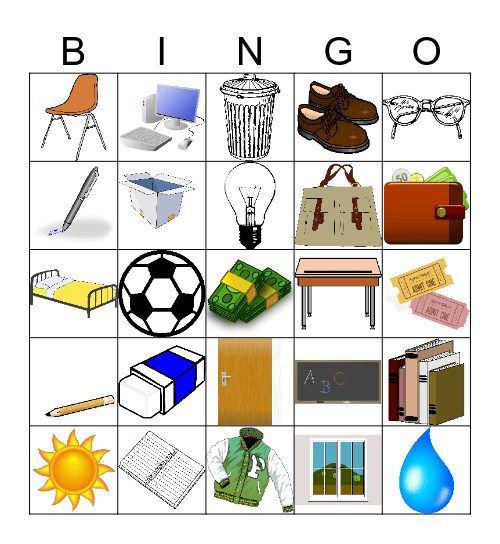 Des Choses Bingo Card
