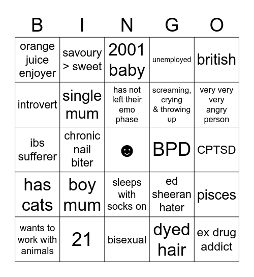 dogthroat Bingo Card