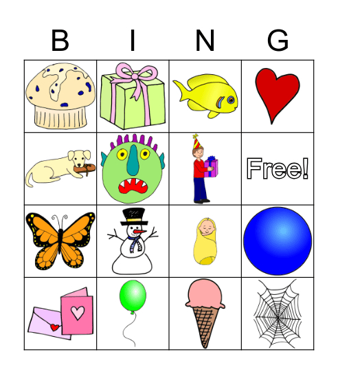 Classroom Bingo Card