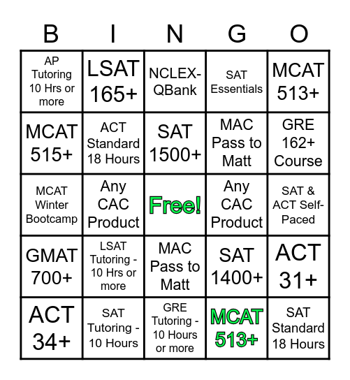 EA Bingo Round #3 Bingo Card