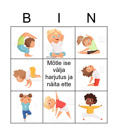 Hommikubingo. Virgutus kehale ja vaimule :) Bingo Card