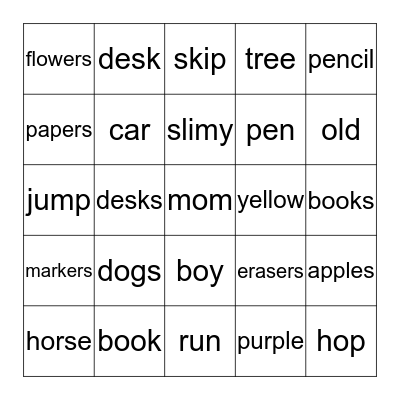 Spooky Search Bingo Card
