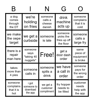 People Week Bingo Card