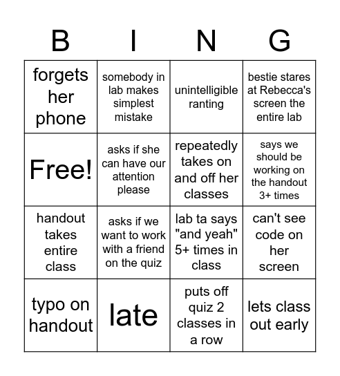 NAVABI-NGO Bingo Card