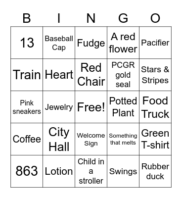 PCGR Market Bingo Card