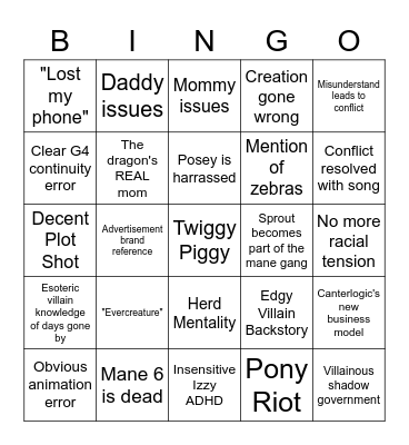 G5 Make Your Mark Bingo Card