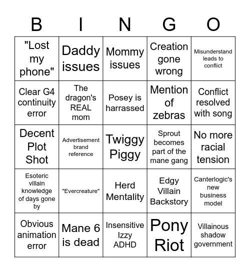 G5 Make Your Mark Bingo Card