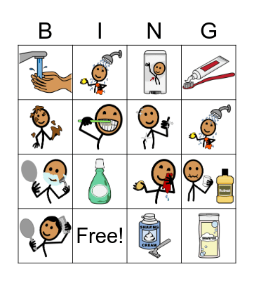 Hygiene Bingo Card