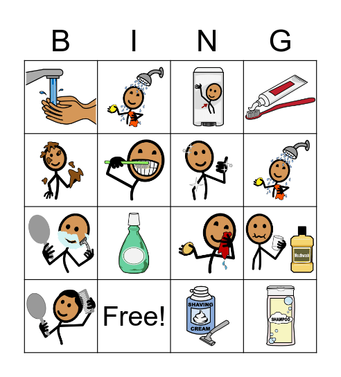 Hygiene Bingo Card