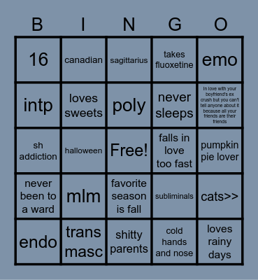 Ghosts Bingo! Bingo Card
