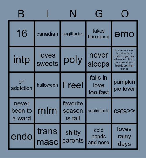 Ghosts Bingo! Bingo Card