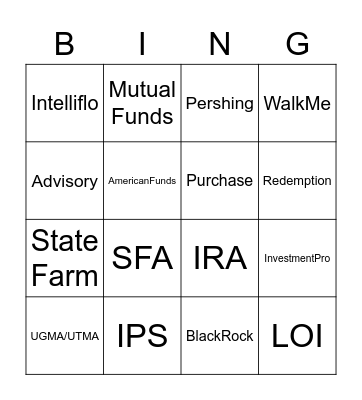 IPS BINGO Card