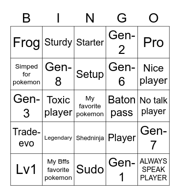 I see in showdown a... Bingo Card