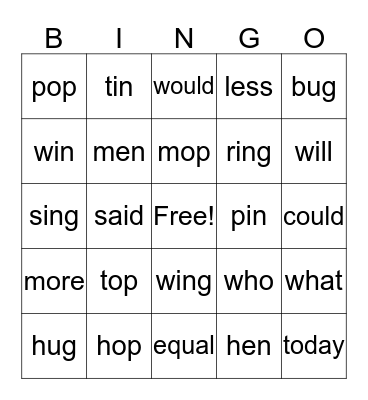Board 3 Bingo Card