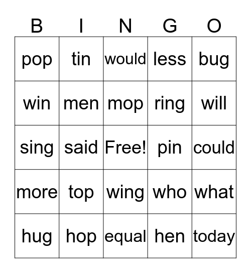 Board 3 Bingo Card