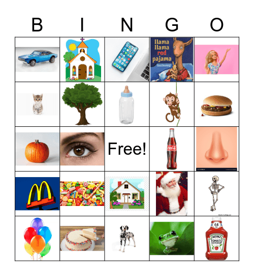 Visual Bingo Card