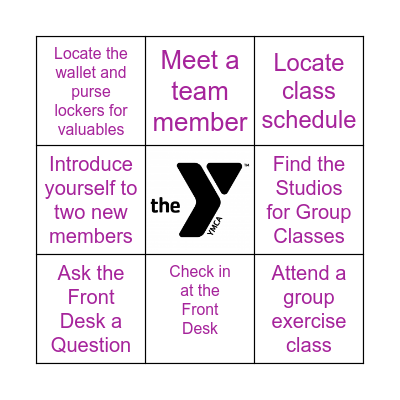 Welcome to the Eagan Y Bingo Card