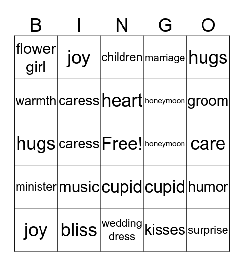 Keiona & Amadeo's Engagement Soiree Bingo Card