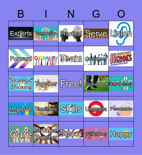 Customer Service Week Bingo Card